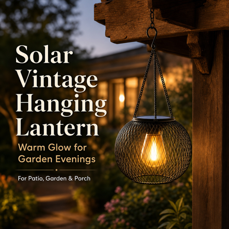 Smart Zen Garden - Solar Powered LED Hanging Floor Lamp