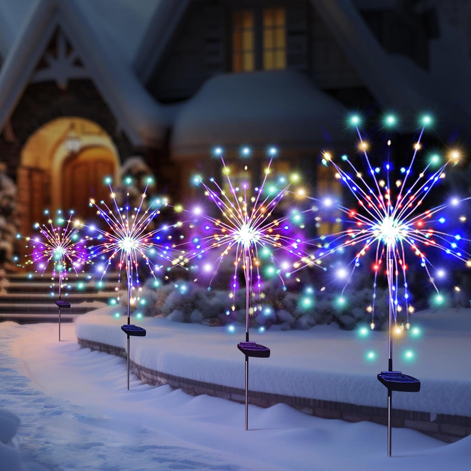Smart Zen Garden - Solar LED Firework Fairy Lights Outdoor