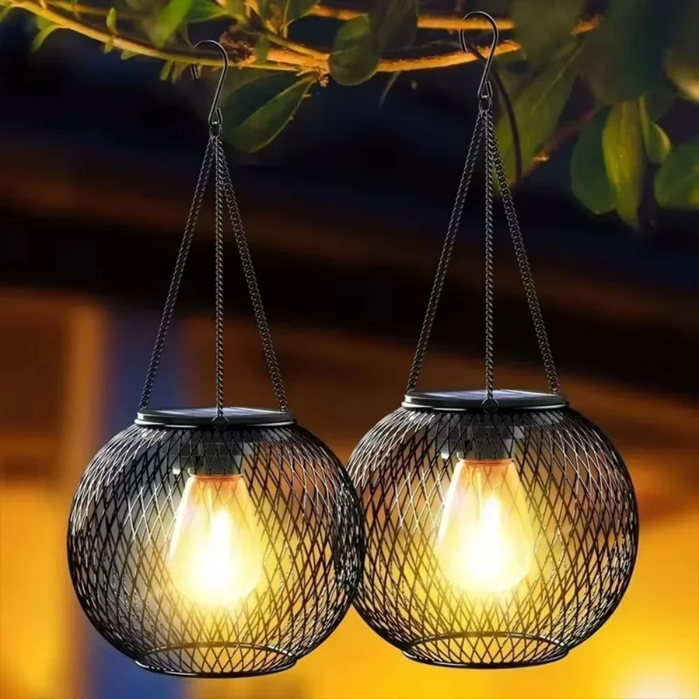 Smart Zen Garden - Solar Lantern Iron Art Outdoor Spherical