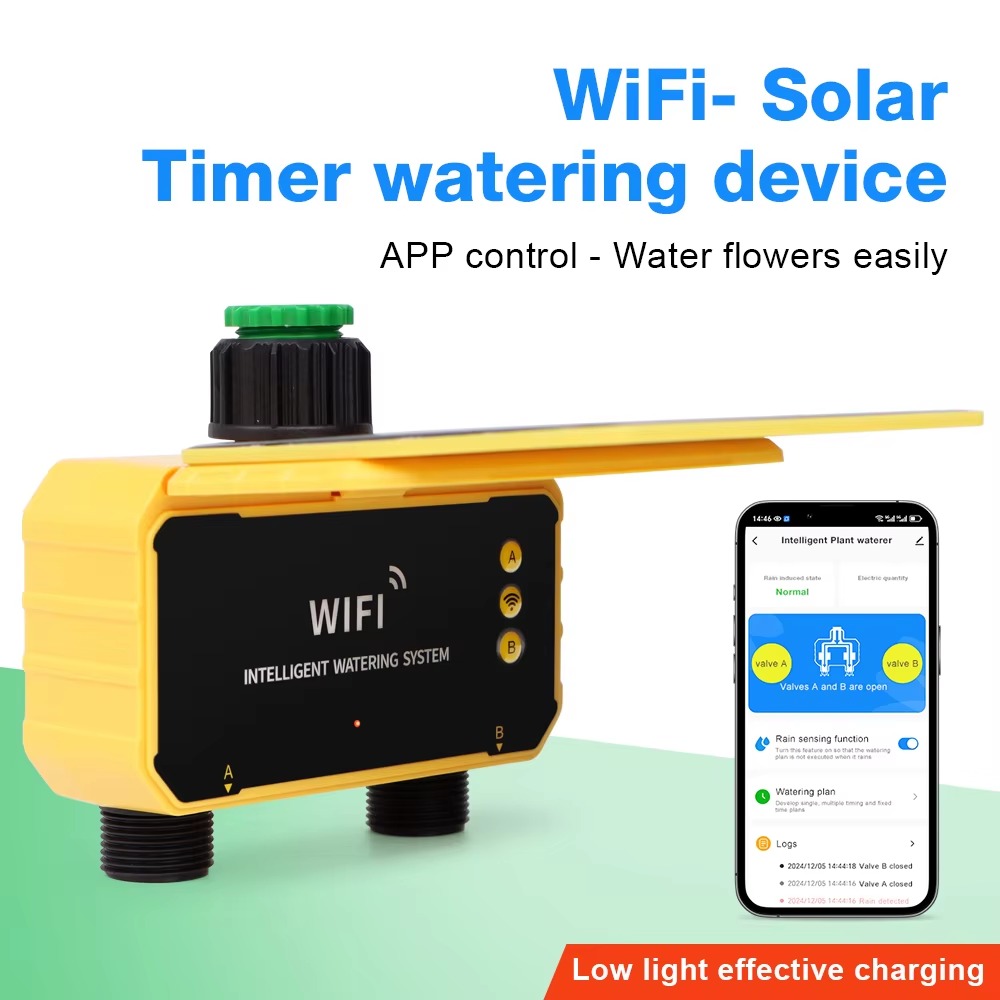 1/2 Outlets WIFI Solar Irrigat - Smart Garden Monitoring System recension och pris