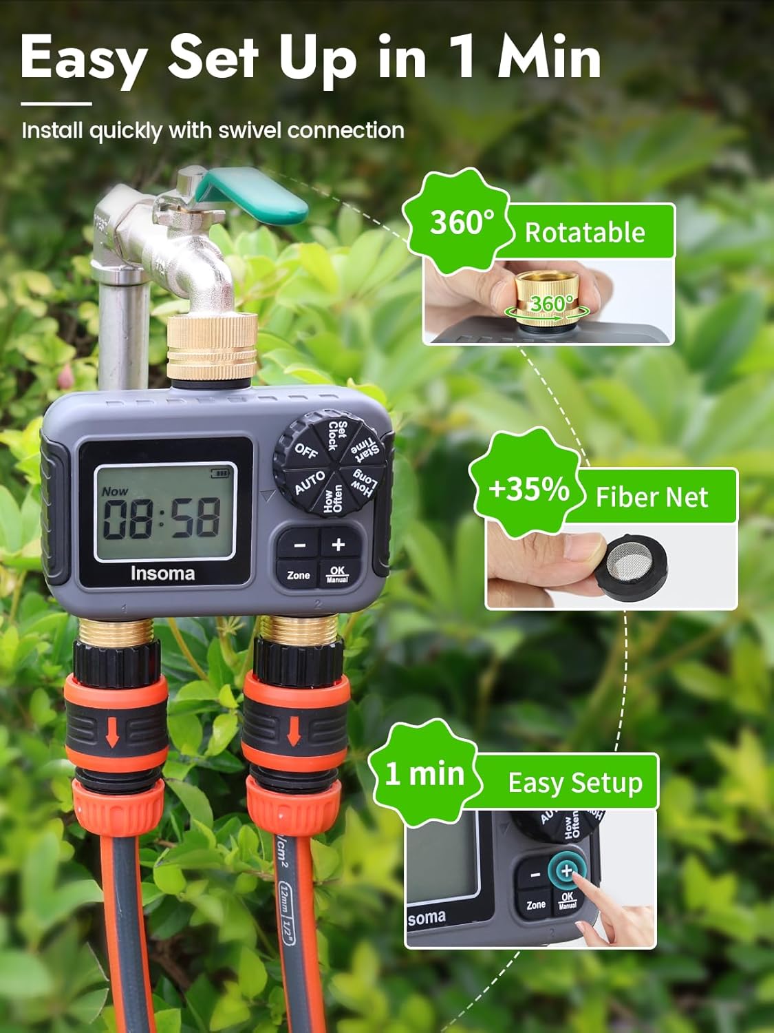 Insoma Smart Irrigation Wateri - Smart Garden Monitoring System recension och pris