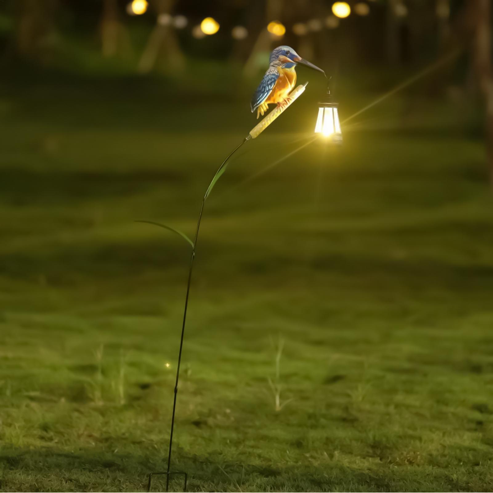 Solar Powered Kingfisher Light - Smart Zen Garden recension och pris