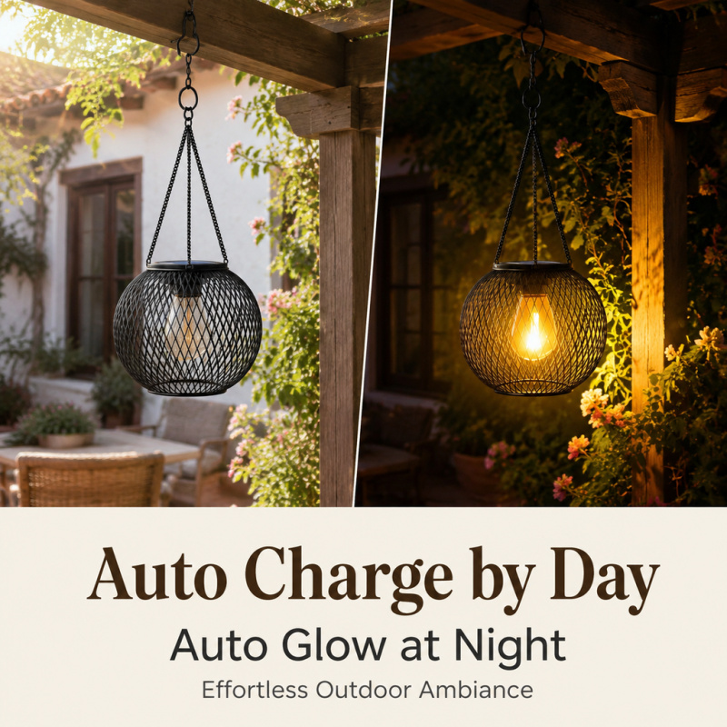 Solar Powered LED Hanging Floo - Smart Zen Garden recension och pris