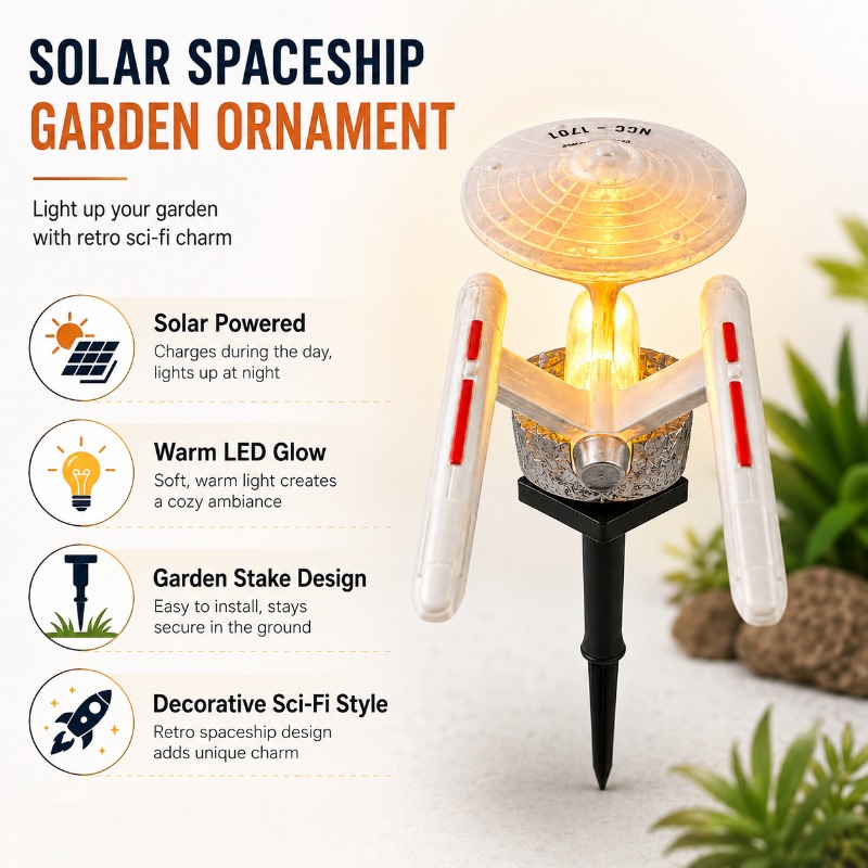 Star Trek USS Enterprise Solar - Smart Zen Garden recension och pris
