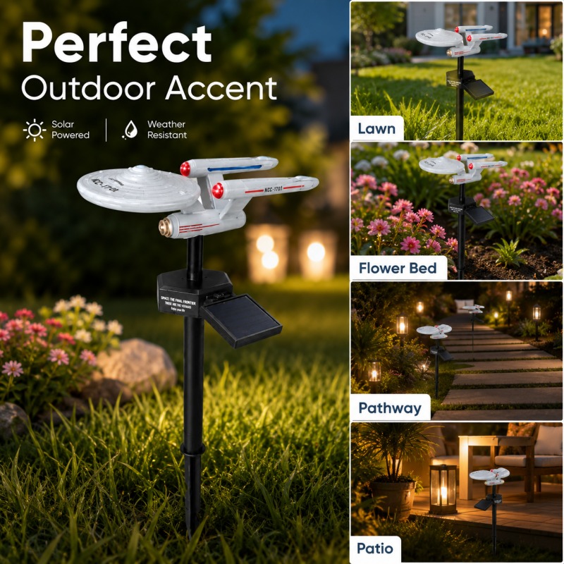 Star Trek USS Enterprise Solar - Smart Zen Garden recension och pris
