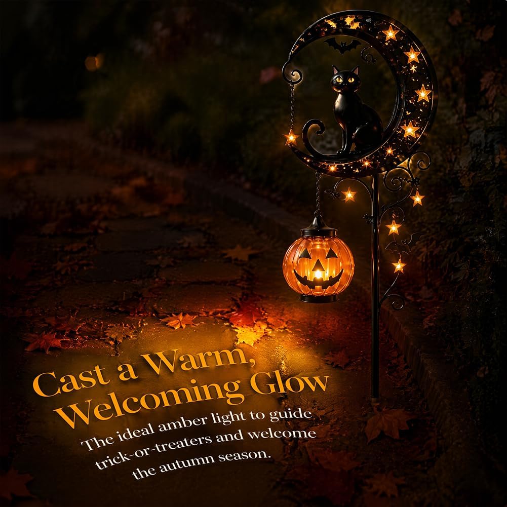 Solar Halloween Black Cat & Pu - Smart Zen Garden recension och pris