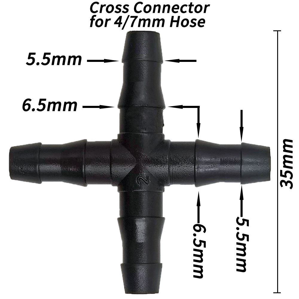 WUJIE 10-100PCS 1/4'' Cross Co - Smart Garden Hose recension och pris
