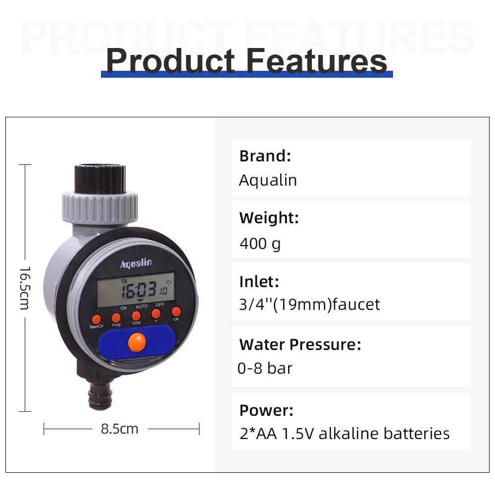 Automatic LCD Display Watering - Smart Garden Valve recension och pris
