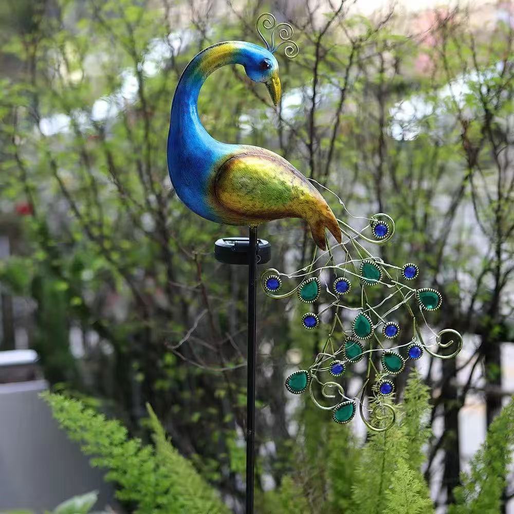Metal Peacock Solar Stake Ligh - Smart Zen Garden recension och pris