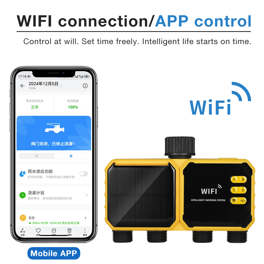 WiFi Solar Irrigation Timer 1/ - Smart Garden Monitoring System recension och pris