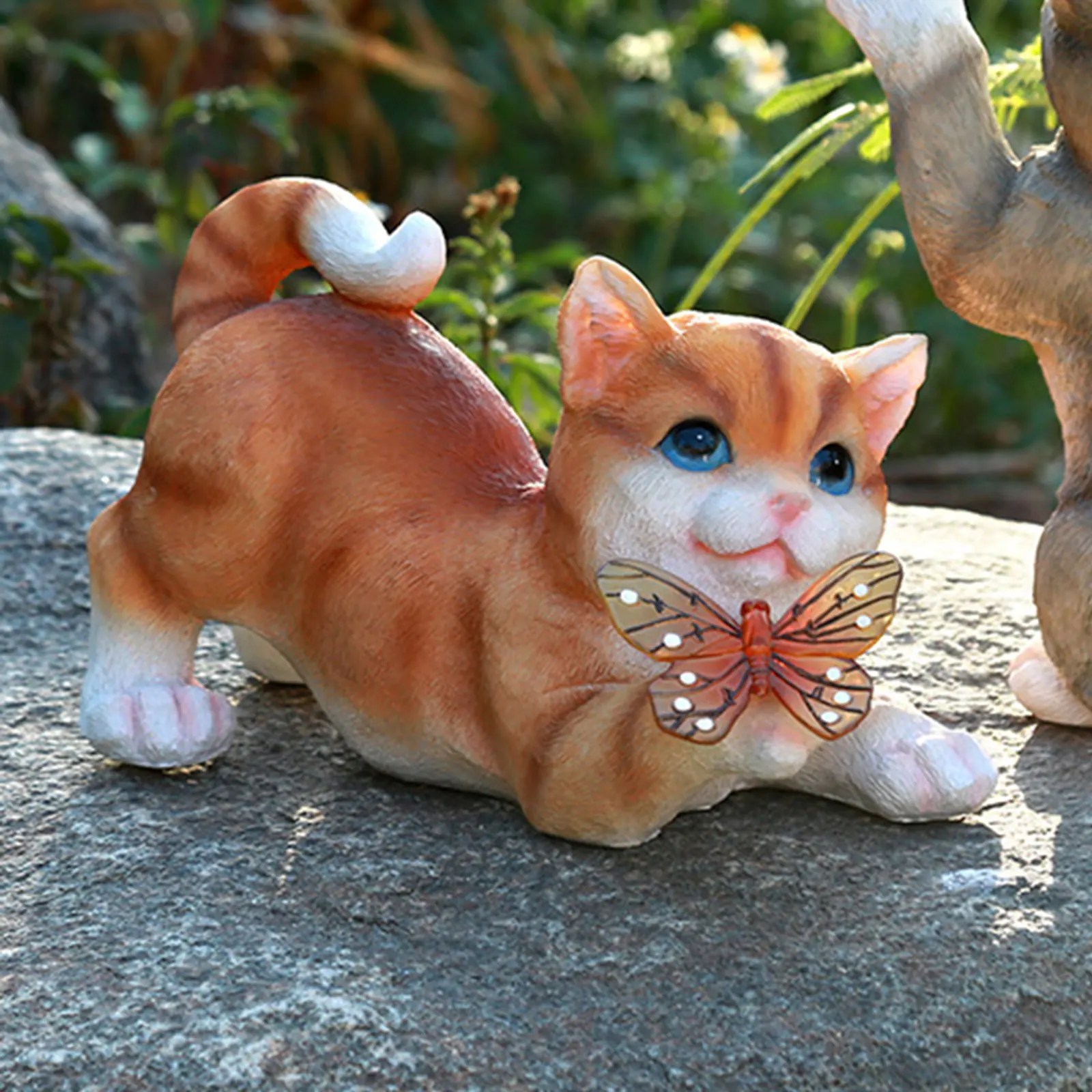 Outdoor Cat Sculpture Figurine - Smart Zen Garden recension och pris