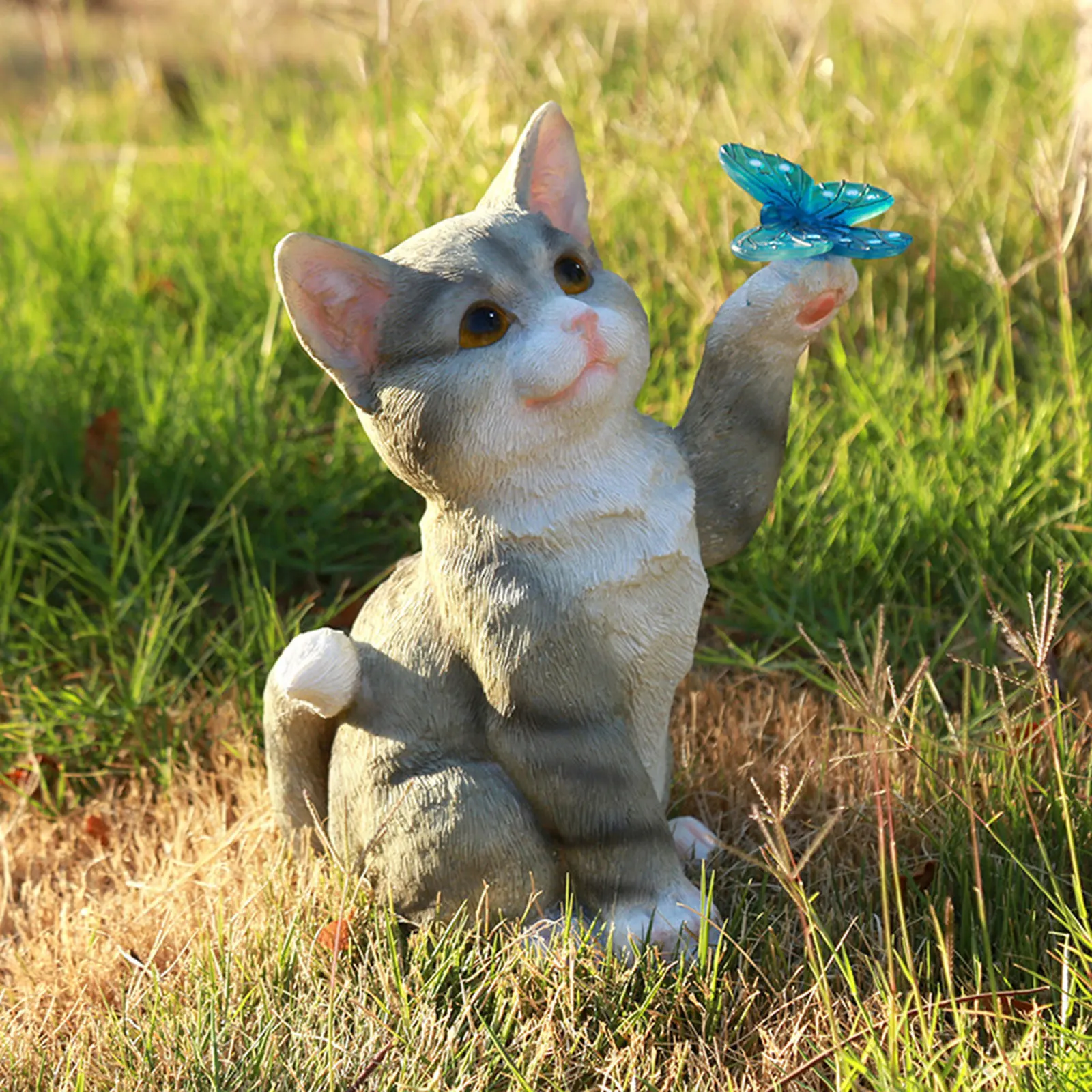 Outdoor Cat Sculpture Figurine - Smart Zen Garden recension och pris
